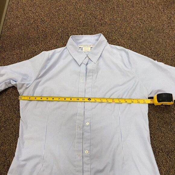 Gretchen Scott Designs Light Blue Striped Button Down Shirt - Picture 4 of 5